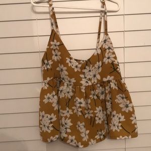 Yellow Floral Tank